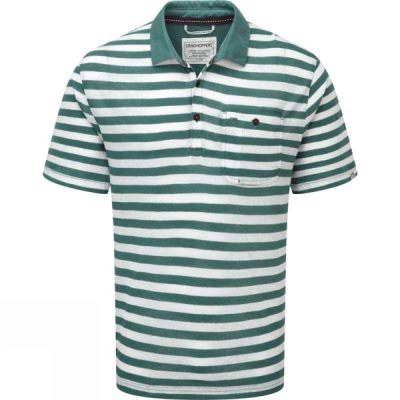 Polo Craghoppers Fraser Manga Corta Hombre Verde - Chile OFB103742